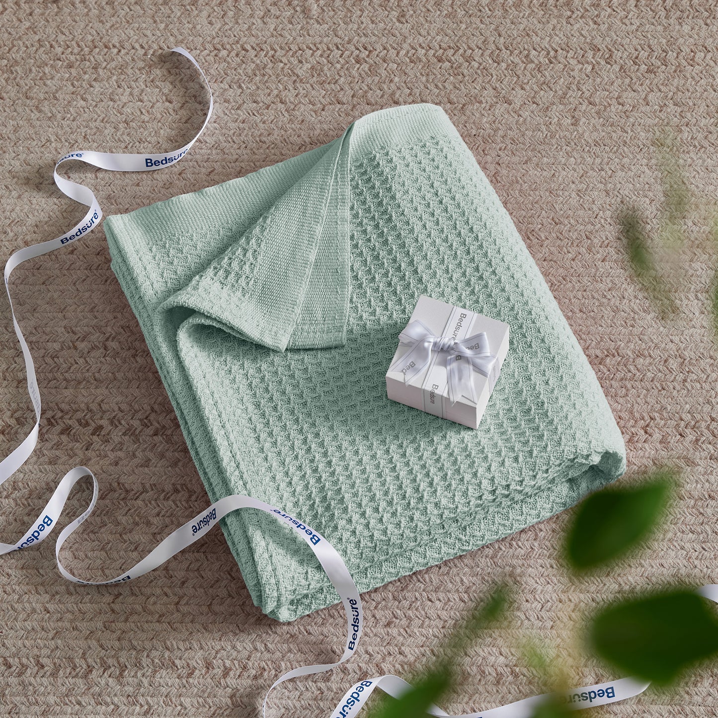 GentleSoft™ Cotton Waffle Weave Blanket
