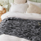 Feather Yarn Throw Blanket