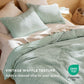 Rayon Derived from Bamboo and Cotton Duvet Cover Set
