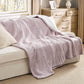 Knit Sherpa Reversible Throw Blanket-Cable Knit