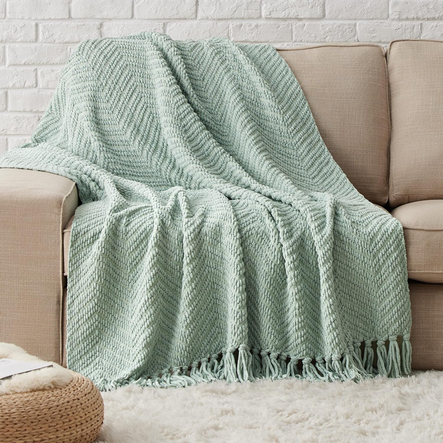 GentleSoft Versatile Knit Woven Chenille Blanket