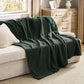 Knit Sherpa Reversible Throw Blanket-Grid