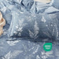 Reversible Graphic Duvet Cover Set Blue