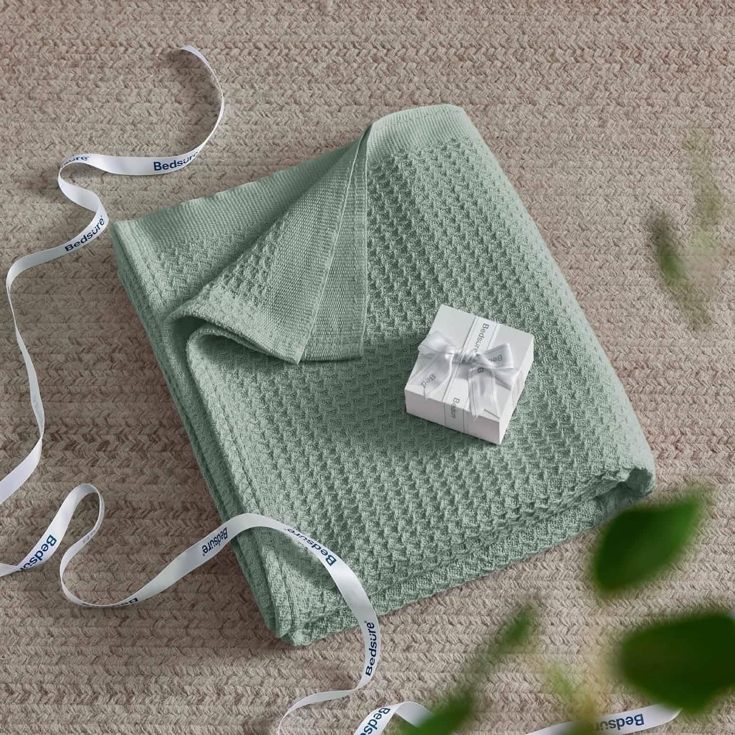 Cotton Waffle Weave Blanket