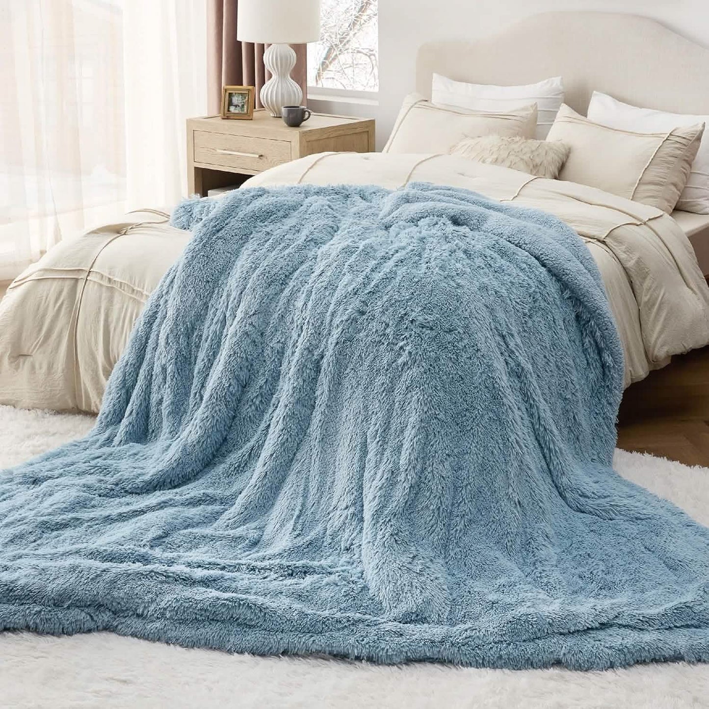 Fuzzy Faux Fur Blanket