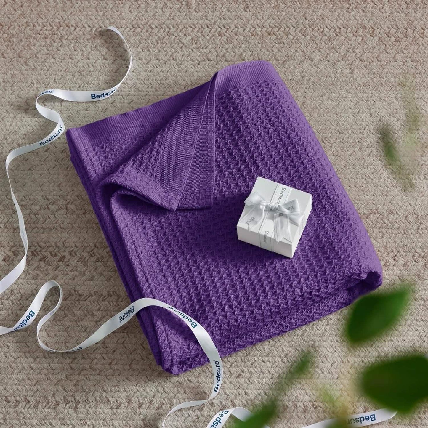Cotton Waffle Weave Blanket
