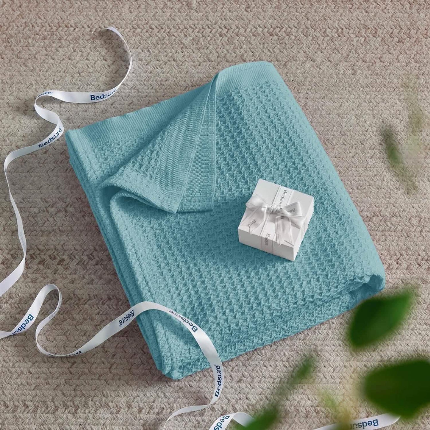 Cotton Waffle Weave Blanket