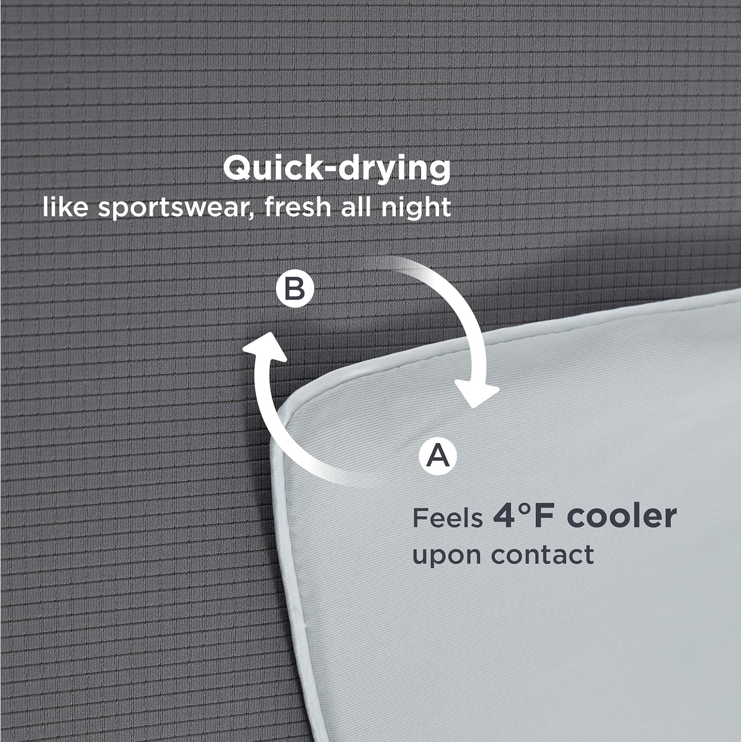 Bedsure Cooling Blankets for Hot Sleepers - Cold Blankets for Sleeping Queen Size for Bed, Lightweight Summer Ice Breathable Double-Sided Bedding Essentials as Gifts, Grey, 90x90 Inches