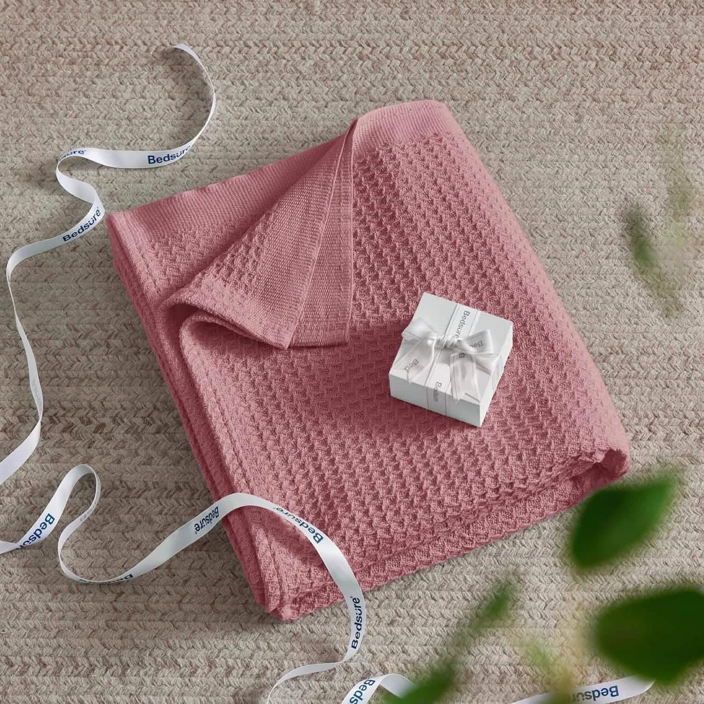 Cotton Waffle Weave Blanket