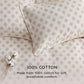 100% Cotton Floral Slub Print Duvet Cover Set