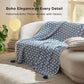 Patterned Boho Throw Blanket With Tassels