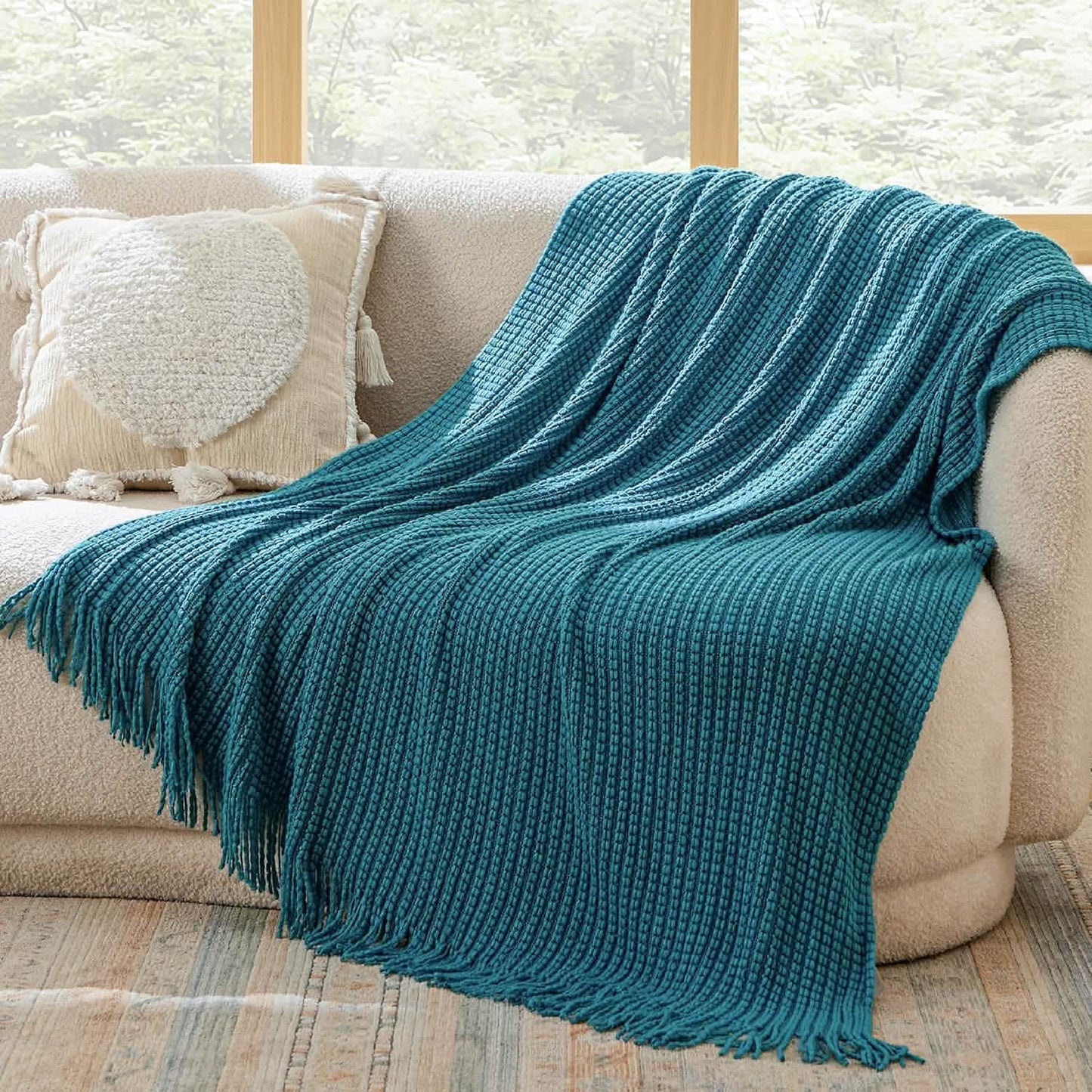 Decorative Woven Throw Blanket