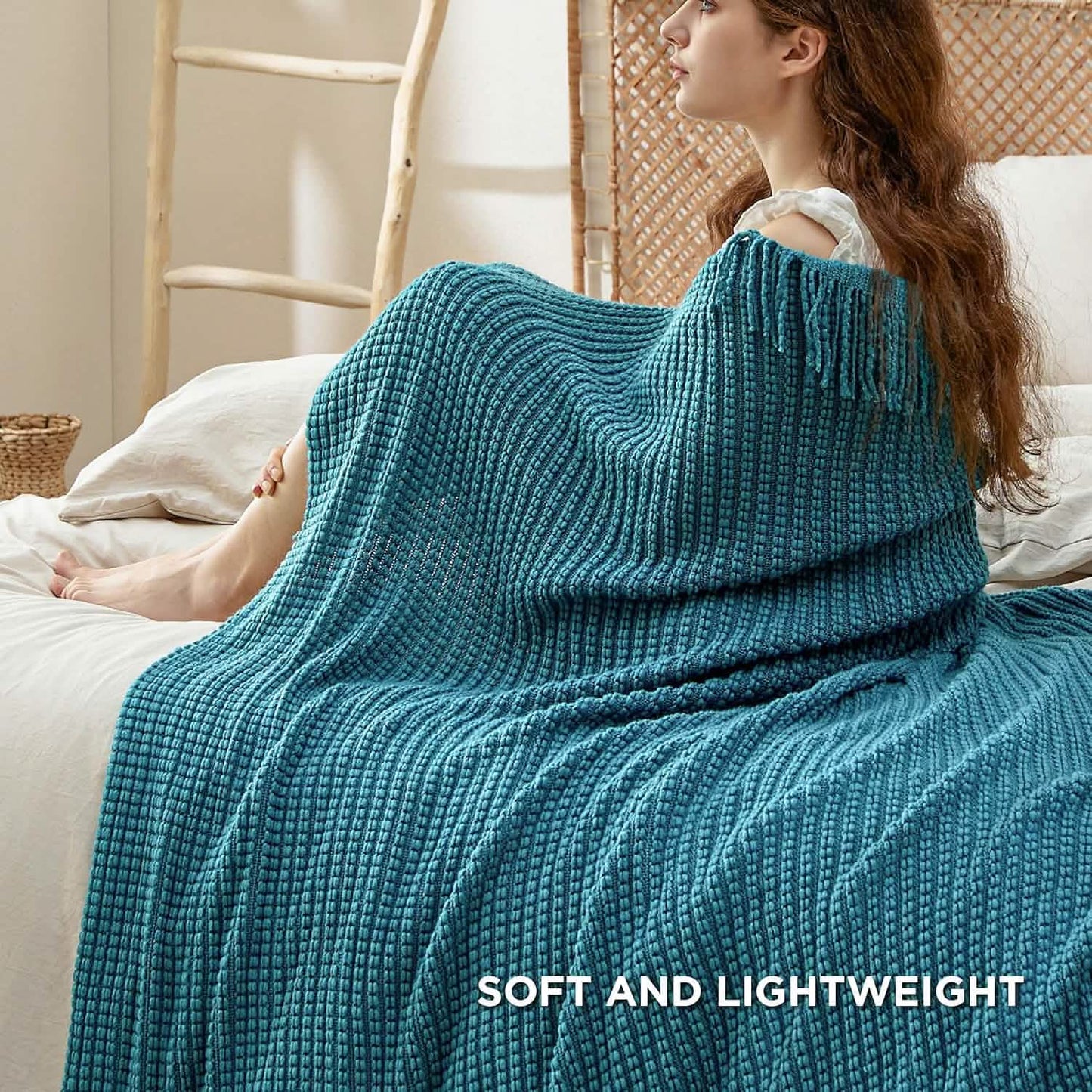 Decorative Woven Throw Blanket