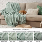 Versatile Knit Woven Chenille Blanket