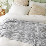 Feather Yarn Throw Blanket