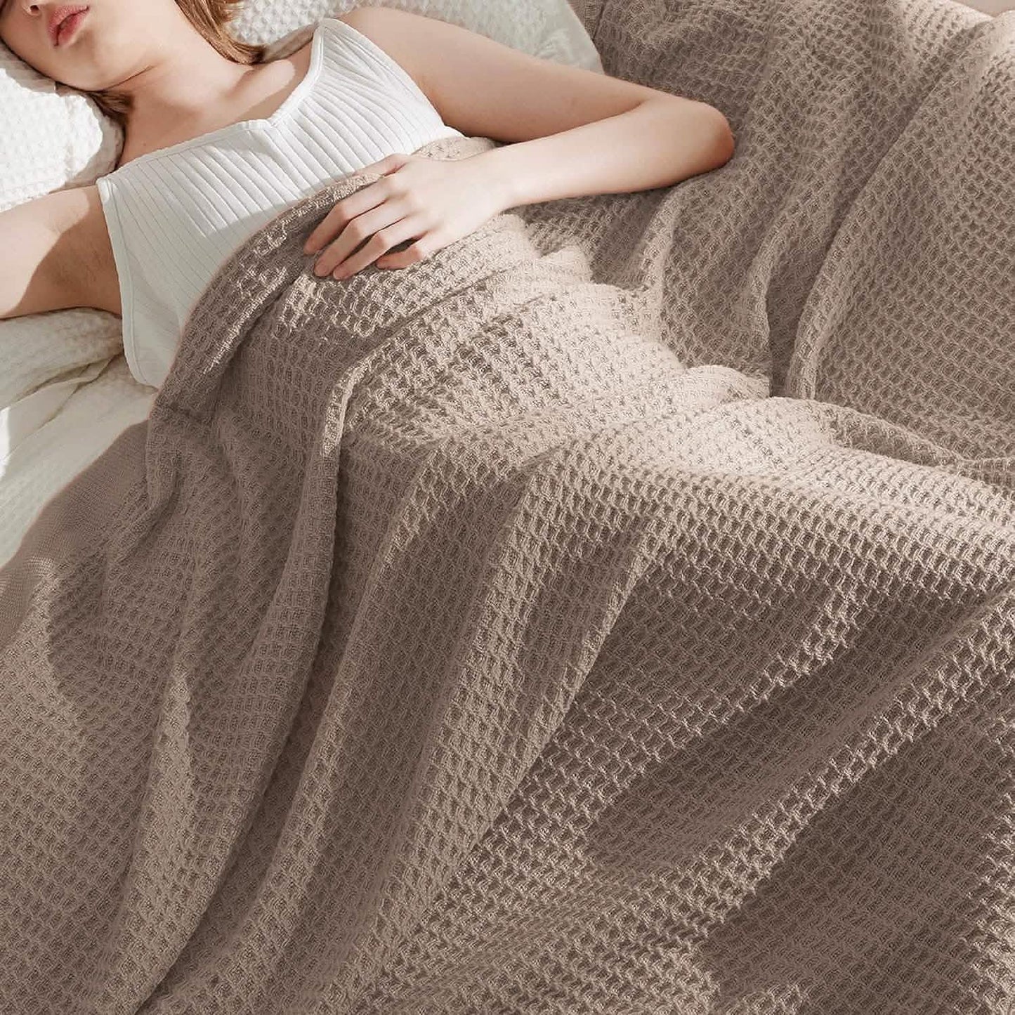 Cotton Waffle Weave Blanket