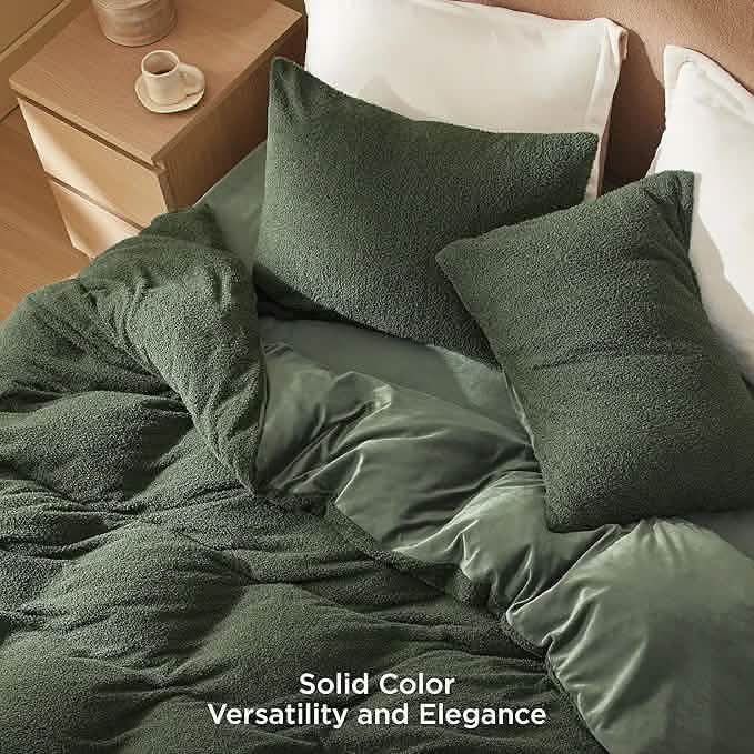 Sherpa Fleece Comforter Set