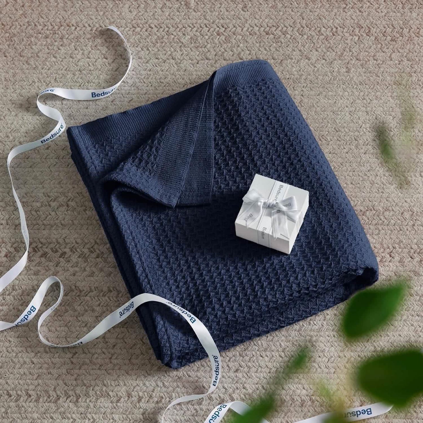 Cotton Waffle Weave Blanket