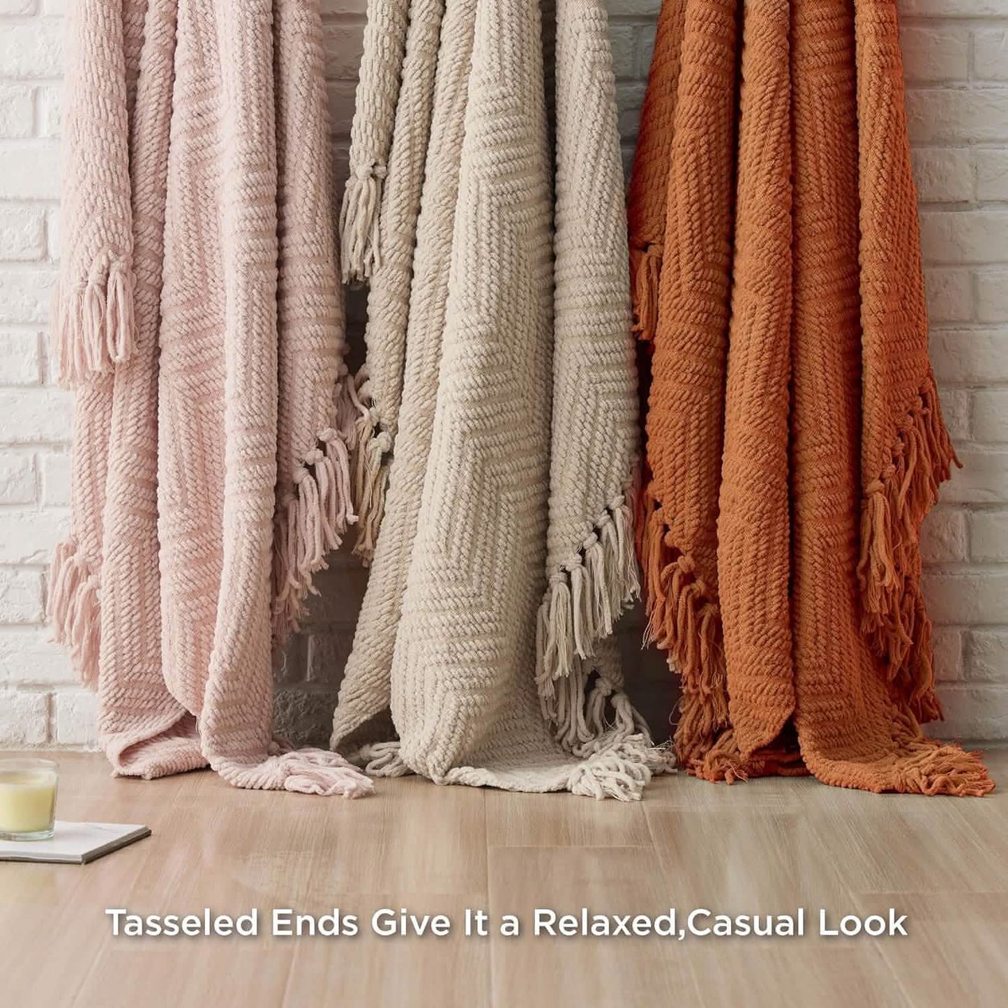 GentleSoft Versatile Knit Woven Chenille Blanket