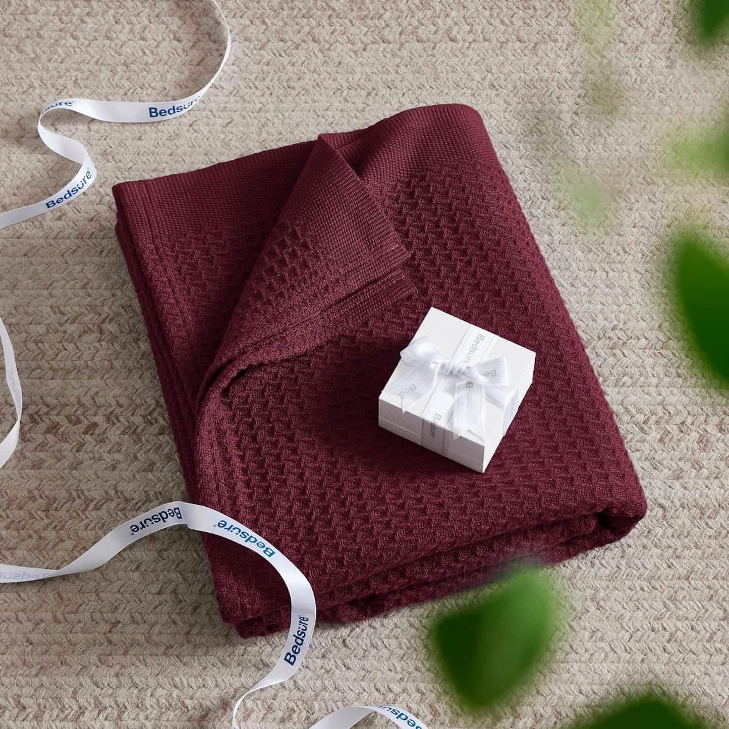 Cotton Waffle Weave Blanket