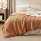 Knit Sherpa Reversible Throw Blanket-Grid