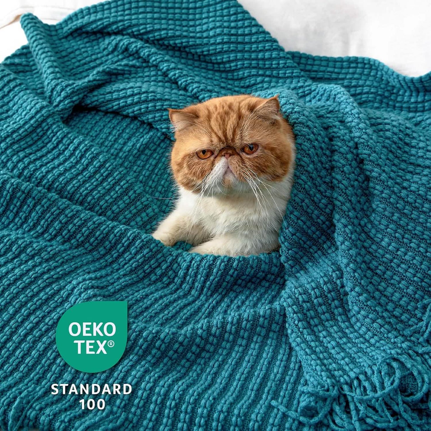Decorative Woven Throw Blanket