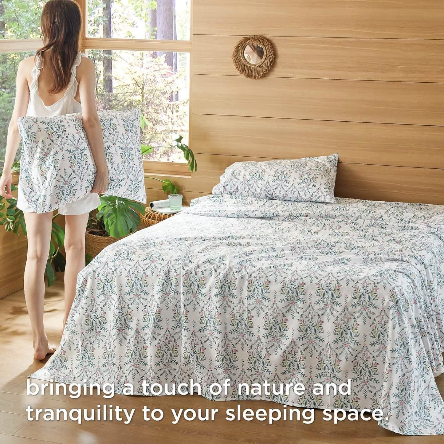 GentleSoft™ 100% Cotton Sheets Trellis