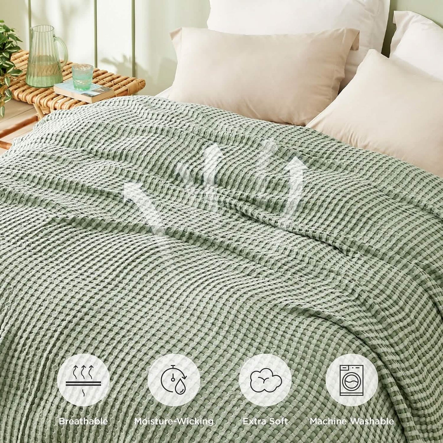 Cooling Waffle Blanket