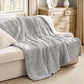 Knit Sherpa Reversible Throw Blanket-Cable Knit