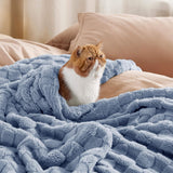 Jacquard Shaggy Sherpa Blanket