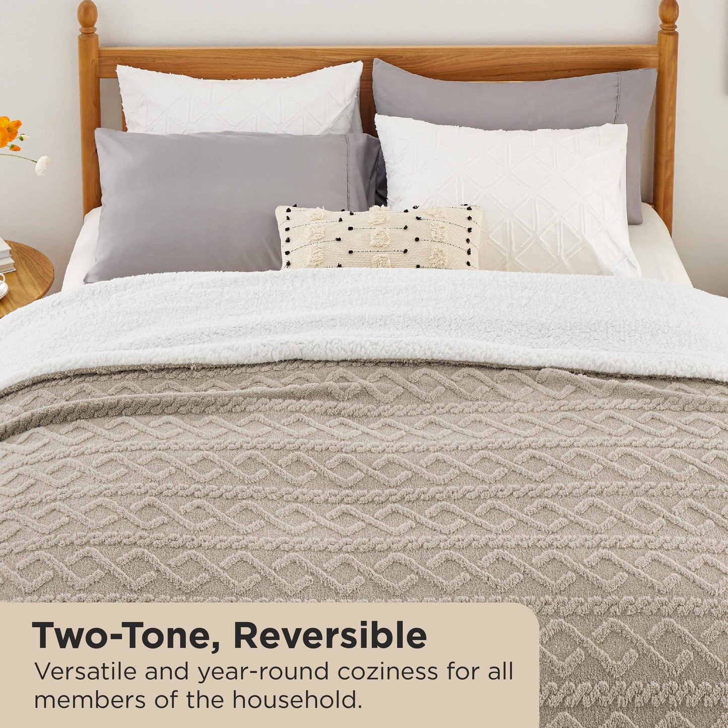 Sherpa Throw Blanket For Couch