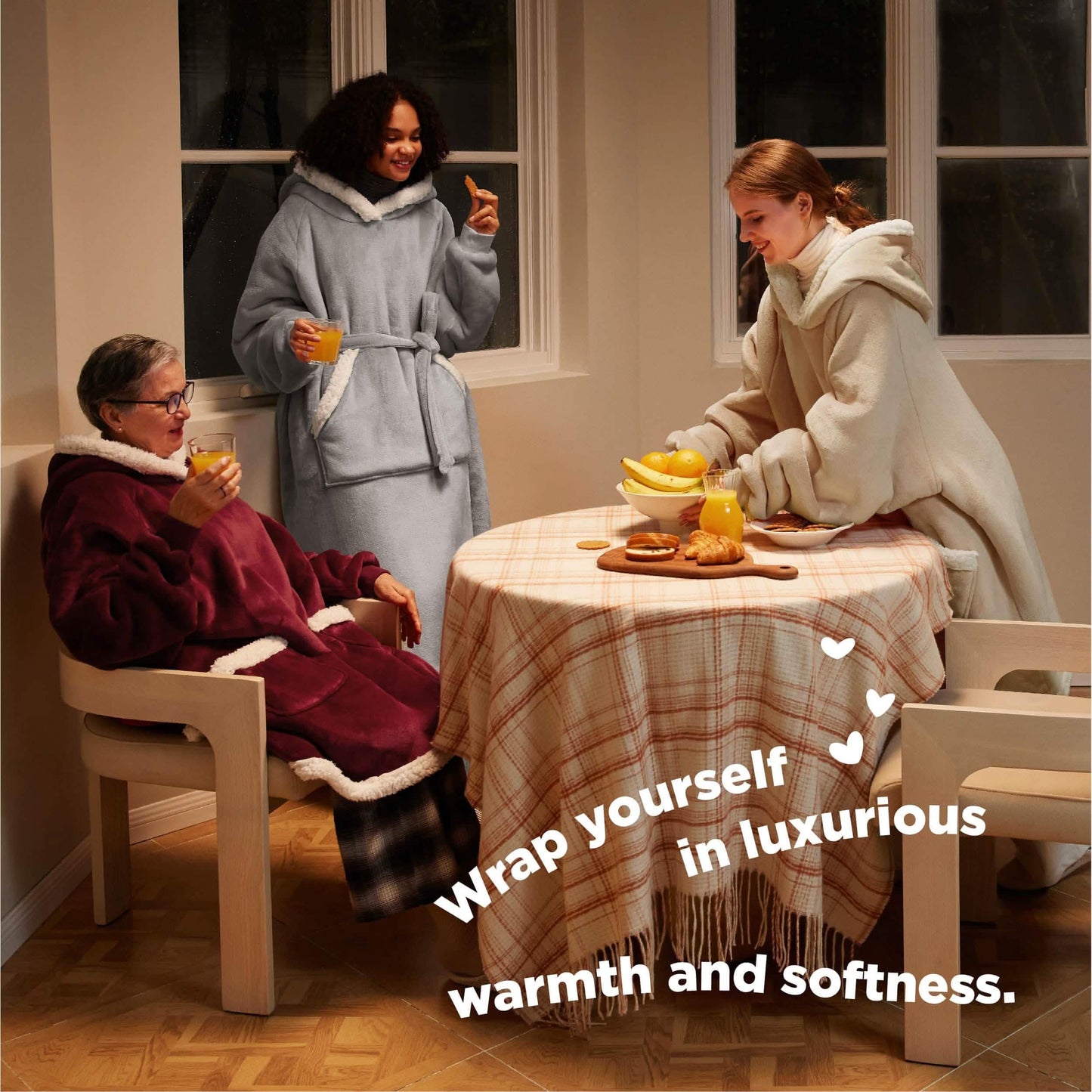 Sherpa Fleece Wearable Blanket