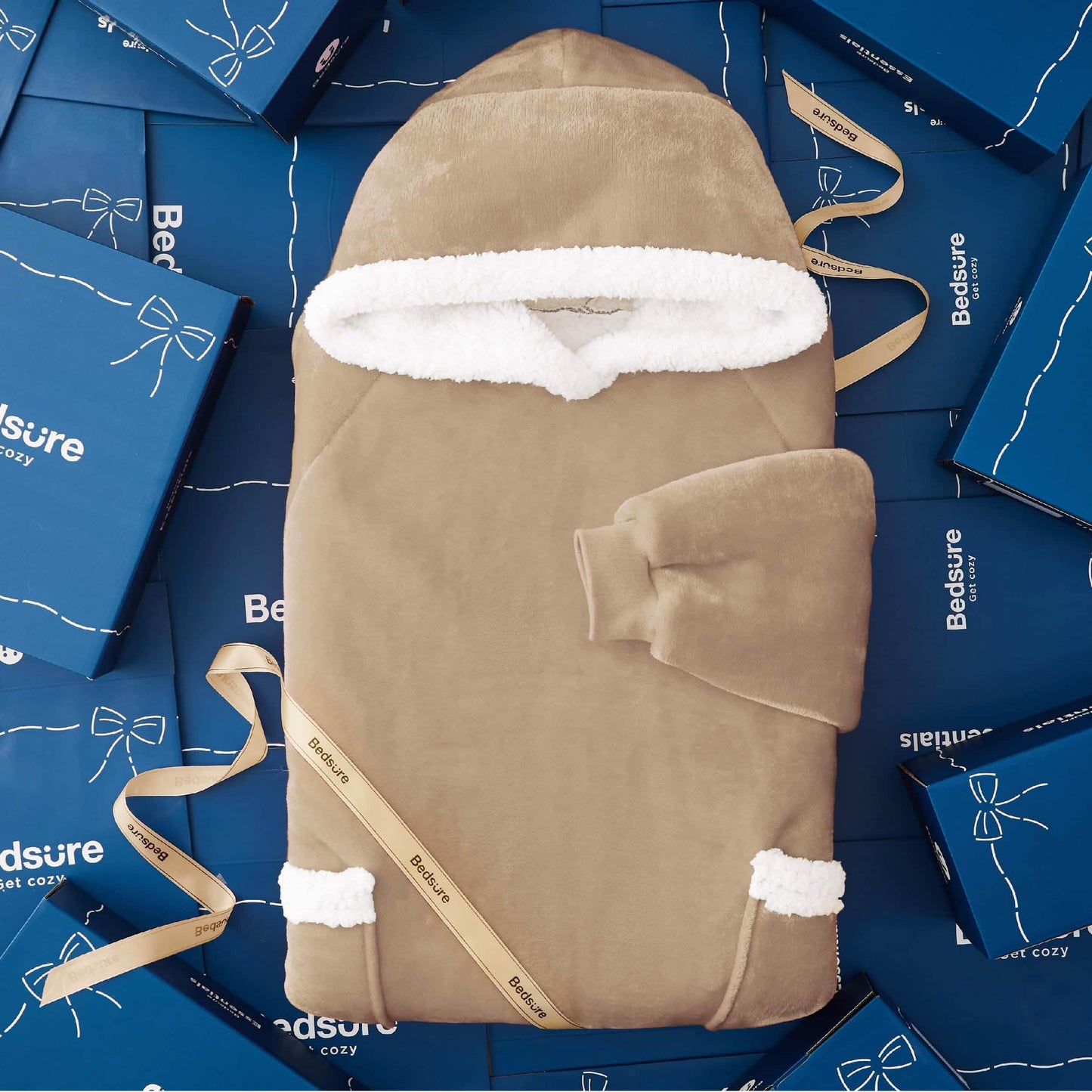 Sherpa Fleece Wearable Blanket