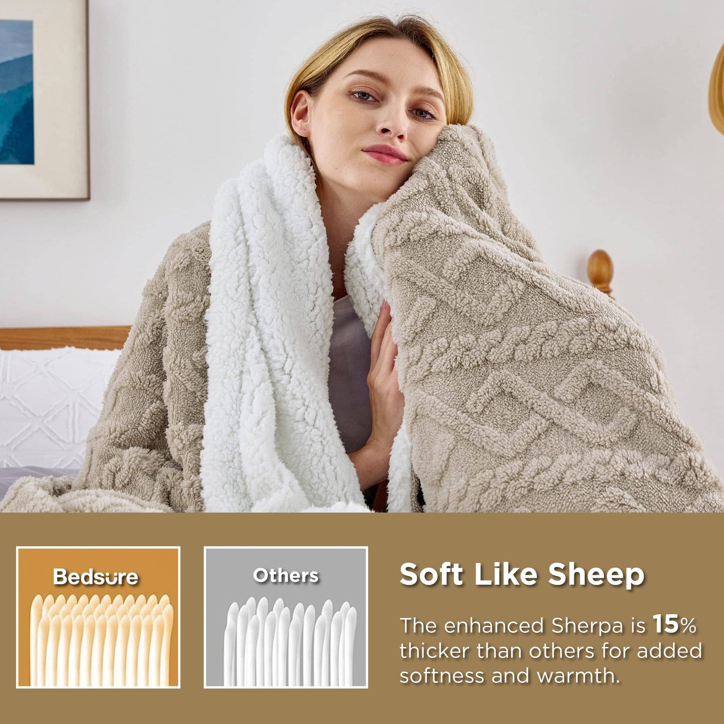 Sherpa Throw Blanket For Couch