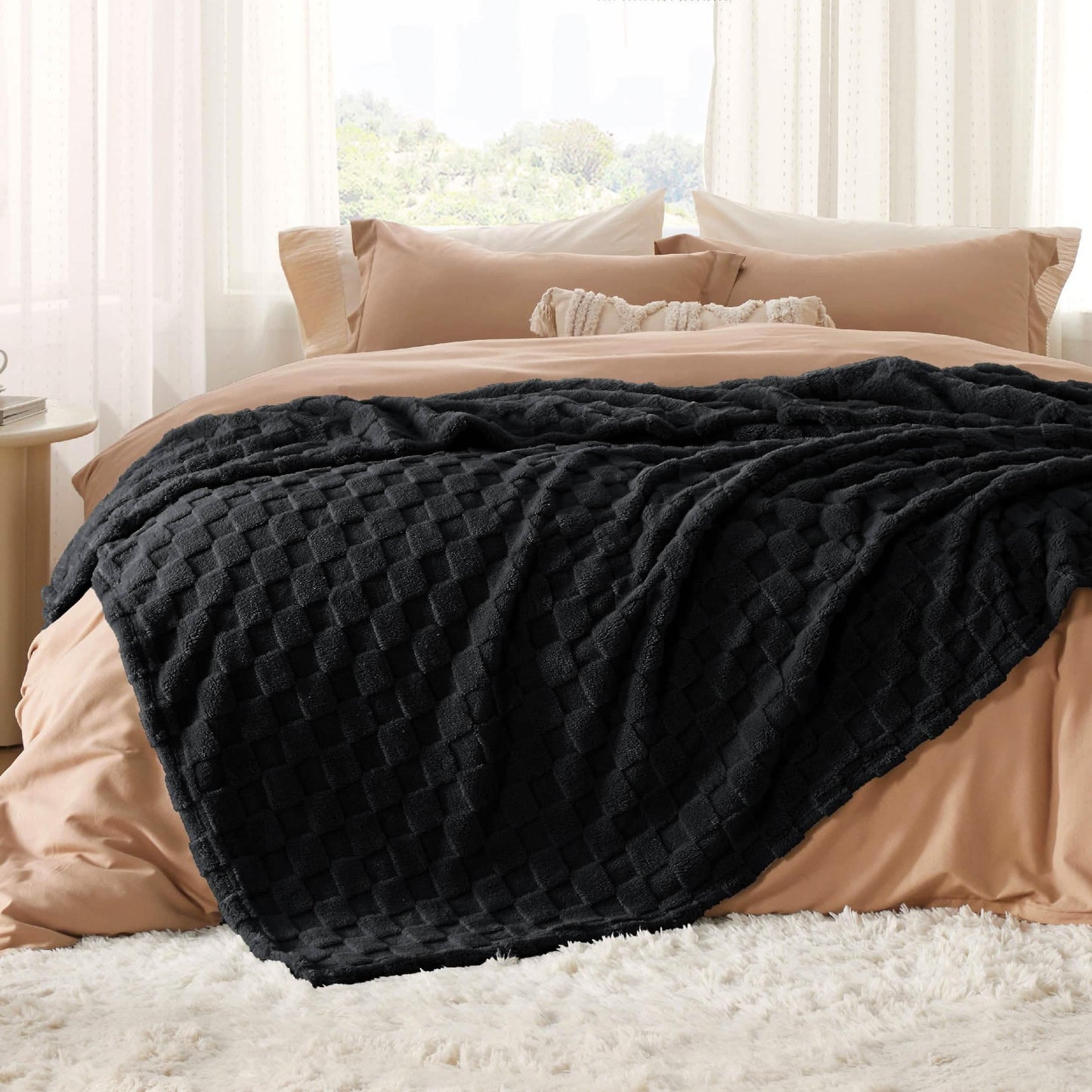 Jacquard Shaggy Sherpa Blanket