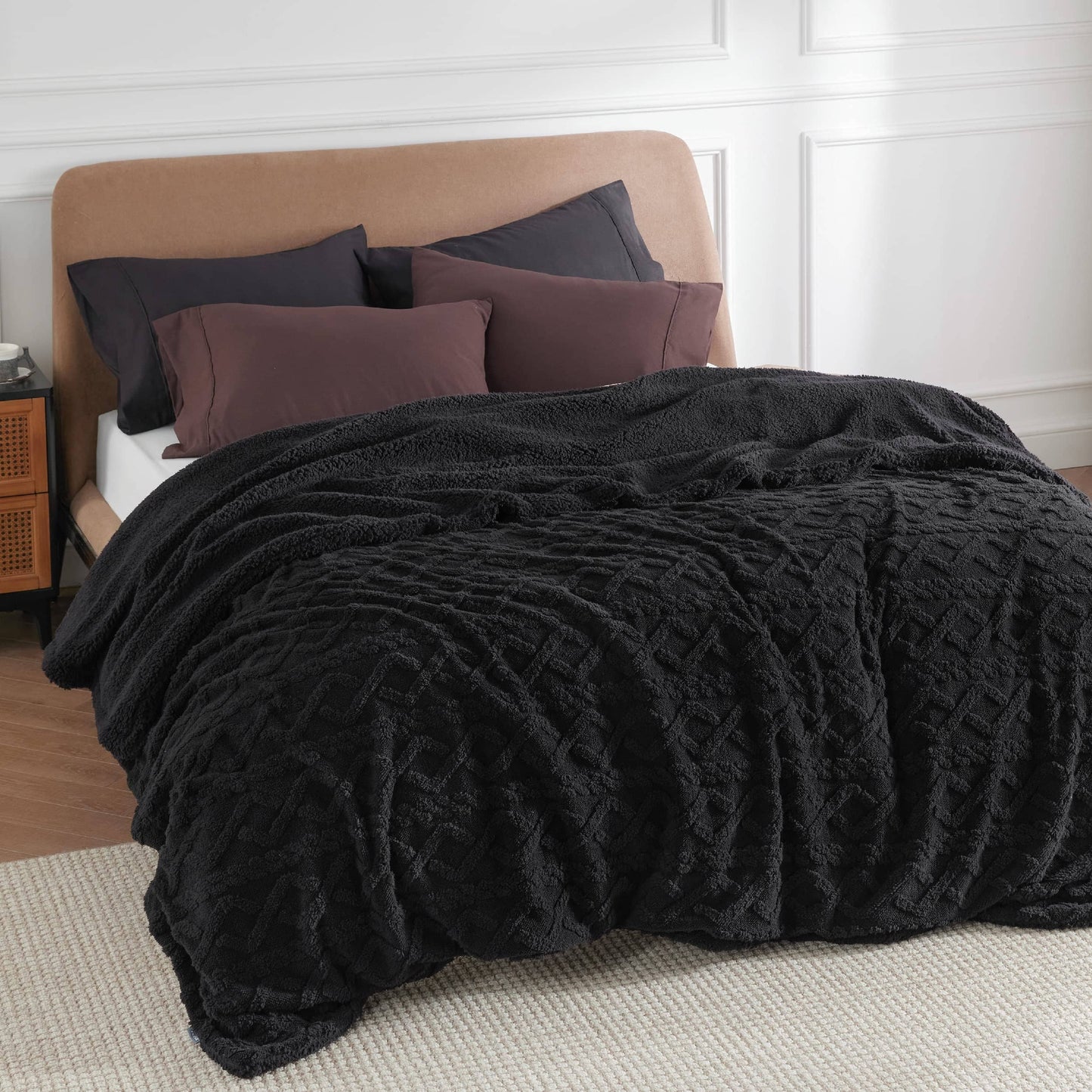 Sherpa Throw Blanket For Couch