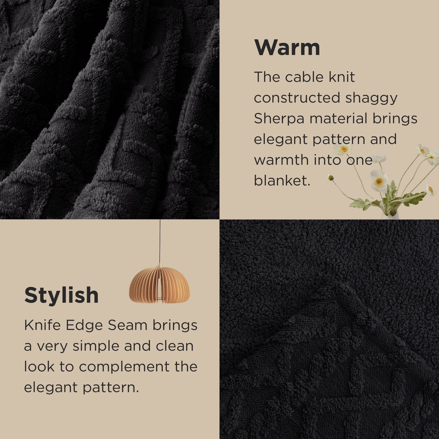Sherpa Throw Blanket For Couch
