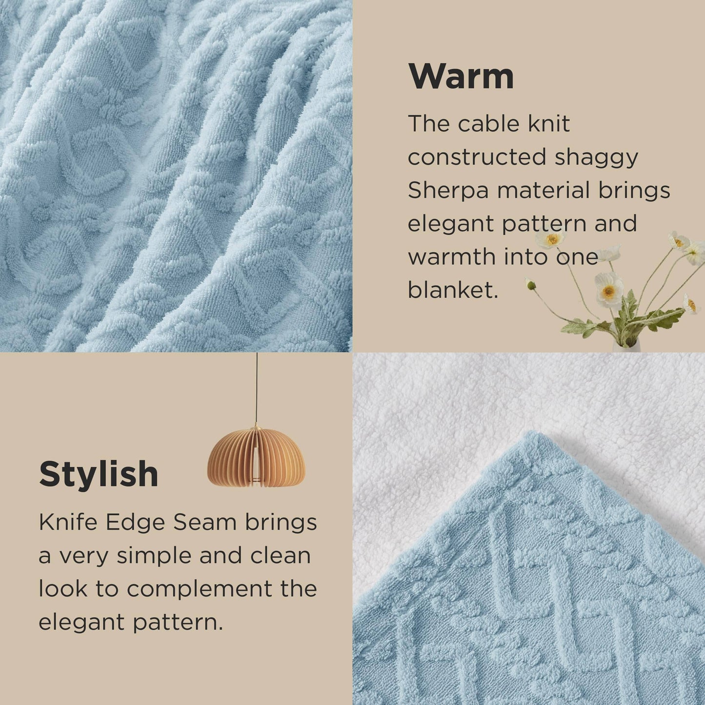 Sherpa Throw Blanket For Couch