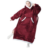 Sherpa Fleece Wearable Blanket Long