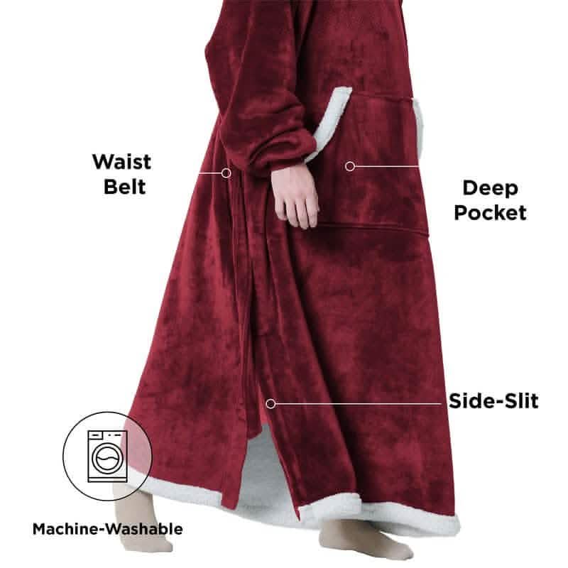 Sherpa Fleece Wearable Blanket