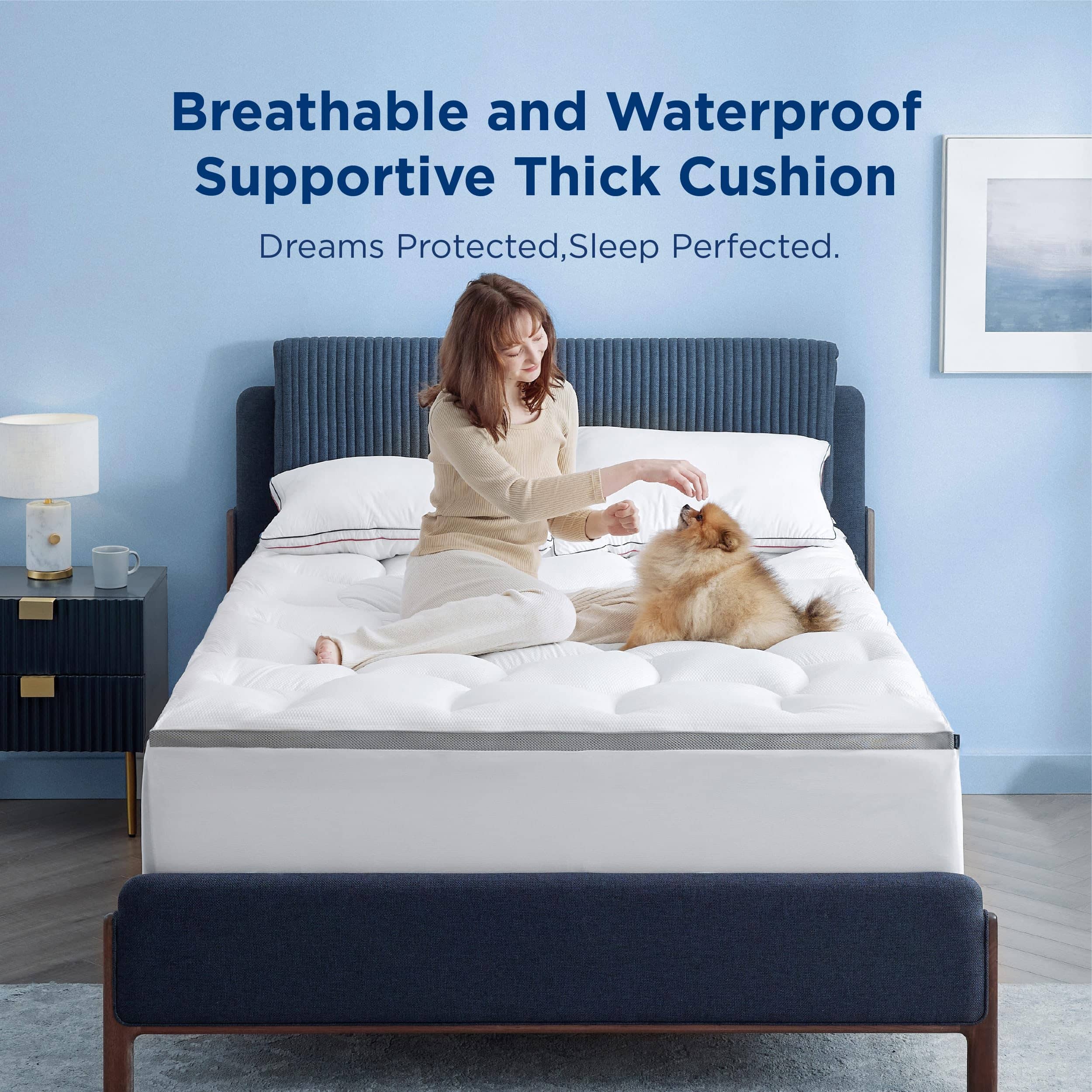 Mattress Topper Waterproof - Pillow Top Mattress Protector