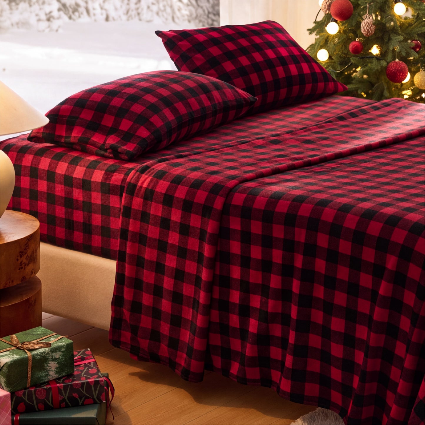 220 GSM Anti-Static Flannel Sheet Set
