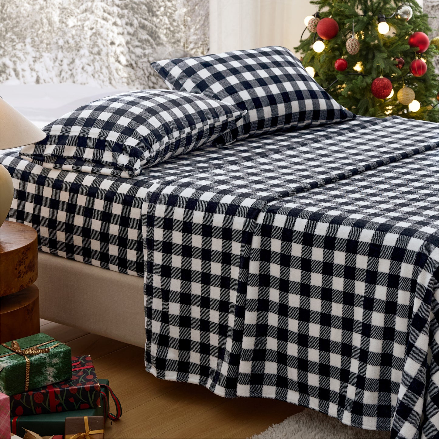 220 GSM Anti-Static Flannel Sheet Set