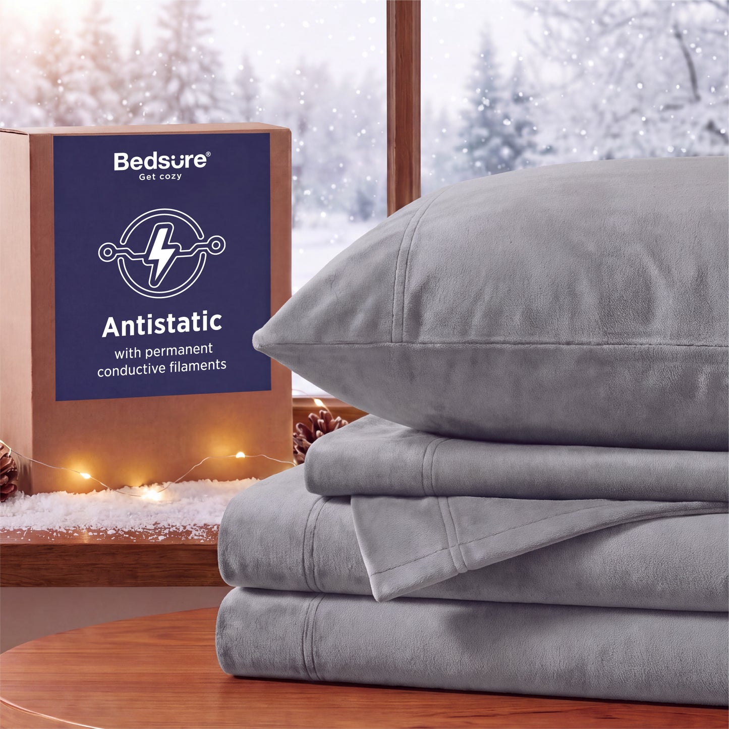 220 GSM Anti-Static Flannel Sheet Set