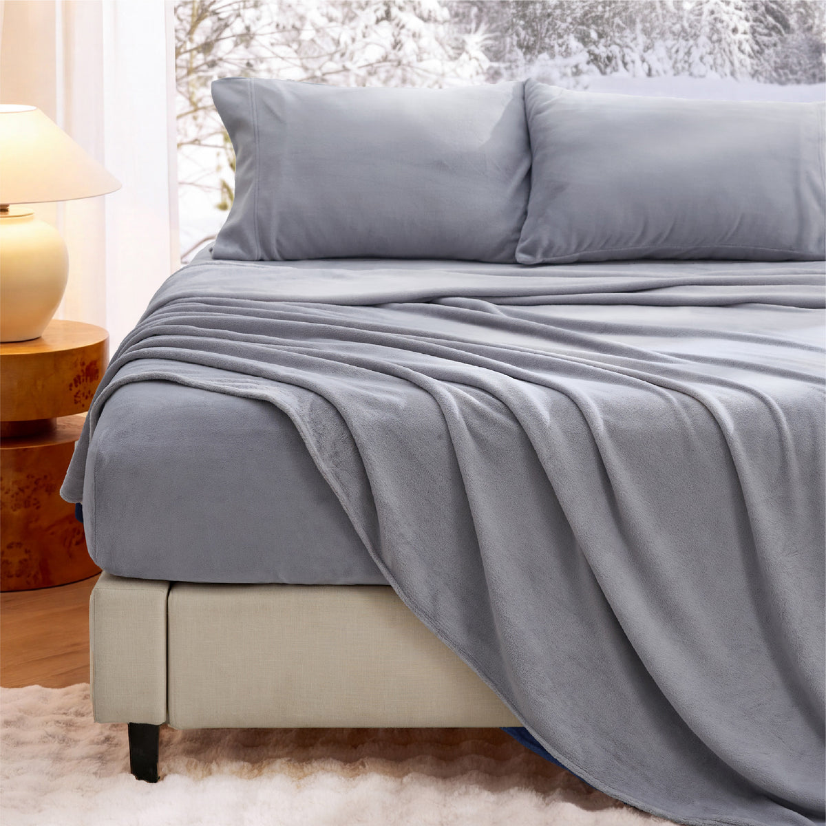 Anti-Static Flannel Sheet Set