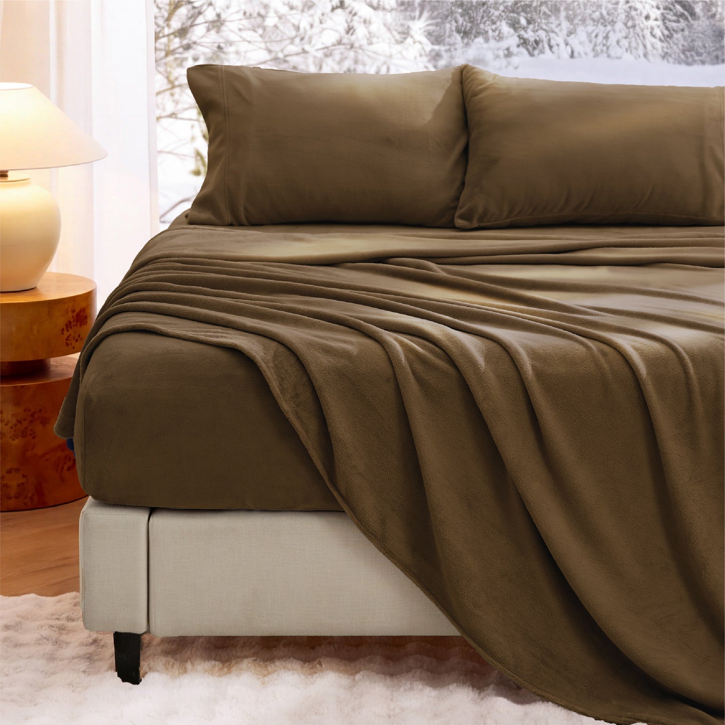 220 GSM Anti-Static Flannel Sheet Set
