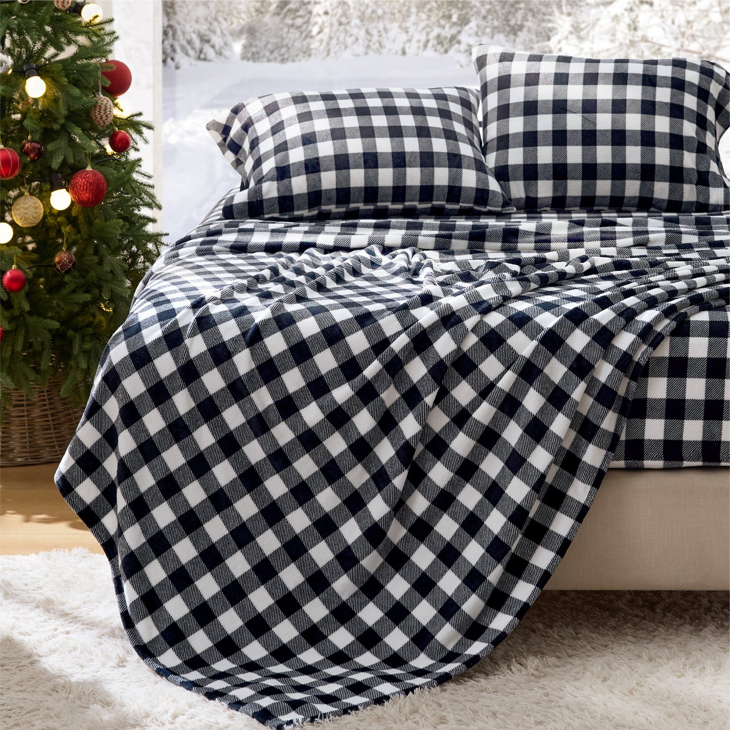 220 GSM Anti-Static Flannel Sheet Set