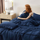 Bedsure Pinch Pleat Comforter set