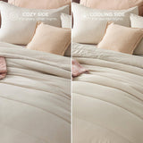 Reversible Warm and Cooling Comforter Set