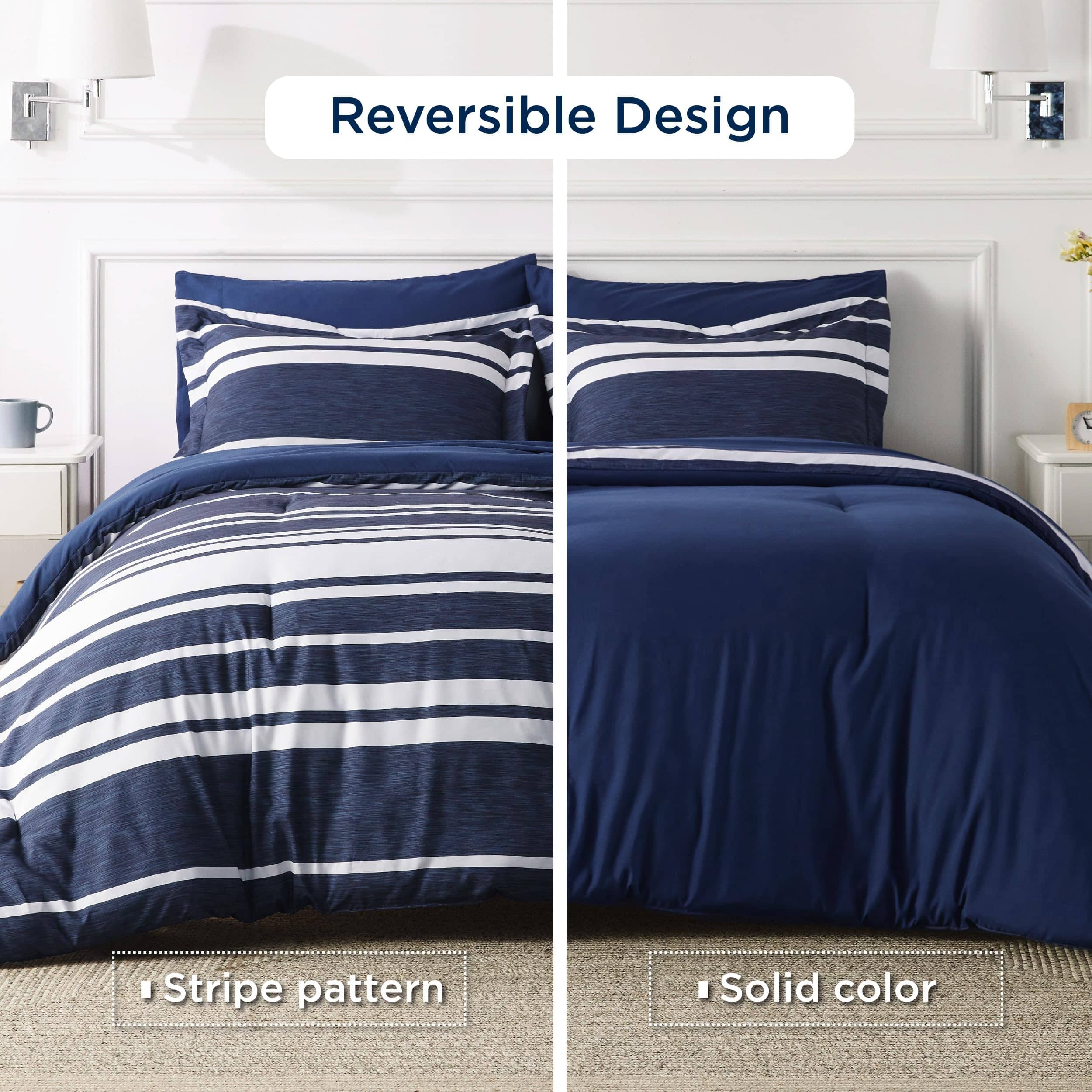 Stripe-Patterned Bed-in-a-Bag